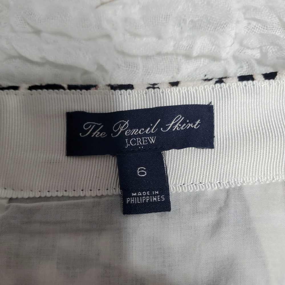 J. Crew Brown and Tan Pencil Skirt - Picture 4 of 7